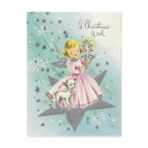 kerstengel uit de middeleeuwen en Lamb