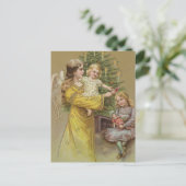 kerstengel |  vakantie briefkaart (Staand voorkant)