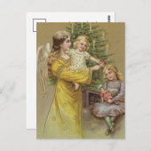 kerstengel |  vakantie briefkaart (Voorkant / Achterkant)