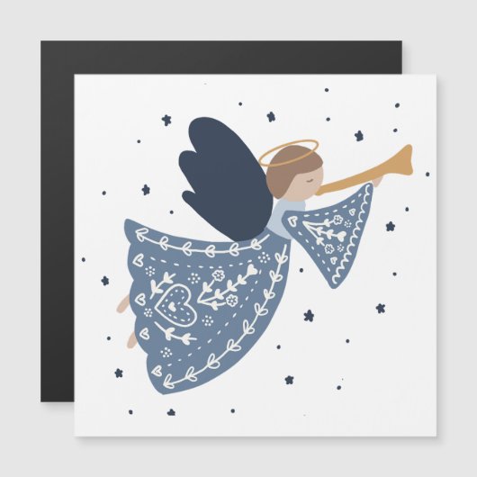 Kerstengel Vrede op Aarde Hemelse Feestdagen (Voorkant / Achterkant)