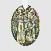 Kerstengel Vrede op Aarde Kerstbal Ornament (voorkant)