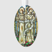 Kerstengel Vrede op Aarde Kerstbal Ornament (voorkant)