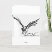 Kerstengel - Vrolijk kerstfeest Feestdagen Kaart (Achterkant)