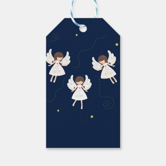 kerstengelen cadeaulabel (Voorkant)