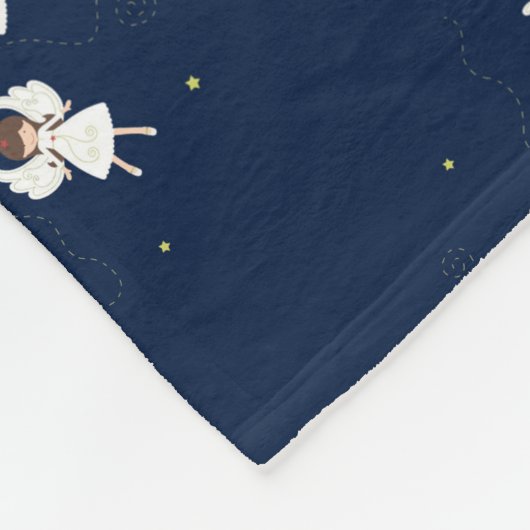 kerstengelen fleece deken (Hoek)