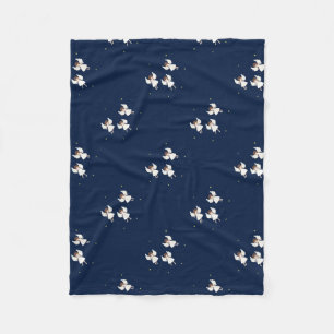 kerstengelen fleece deken