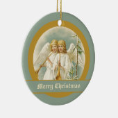 Kerstengelen met bazuinen ornamenten uit de vintag (Rechts)