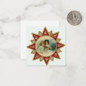 Kerstengelen uit het verleden notitiekaartje (Voorkant / Achterkant in situ)