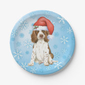 KerstEngels Springer Spaniel Paper Bord (Voorkant)