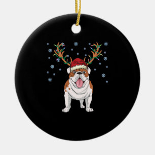 Kerstengelse herdershond keramisch ornament