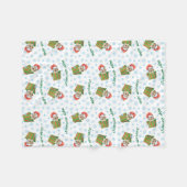 KerstEngelstalige Setter Fleece Deken (Voorkant (Horizontaal))