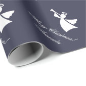 kerstengelverpakkingspapier met aangepaste naam cadeaupapier (Rol Hoek)