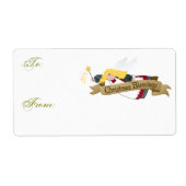 kerstenlabels / cadeauLabels Etiket (Voorkant)