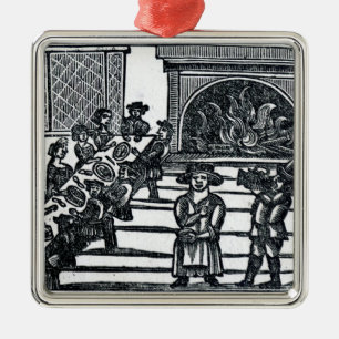 kerstentertainment metalen ornament