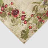 Kerstephemera Roos Vogelkooi Santa Decoupage Tissuepapier (Detail)