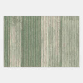 KerstEvergreen Branches Pinecone Bird Stripe  Inpakpapier Vel (Voorkant 3)