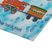 Kerstexpress - Prettig Kerstfeest Snijplank (Hoek)