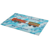 Kerstexpress - Prettig Kerstfeest Snijplank (Hoek)