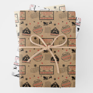 Kerstexpresse-levering Inpakpapier Vel