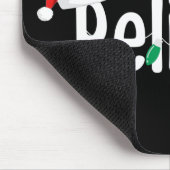 KerstFaith Believer | Santa Claus Xmas lampjes Muismat (Hoek)