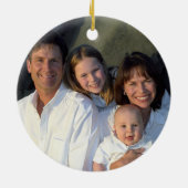 Kerstfamilie Foto met bijbehorend Ornament (Achterkant)