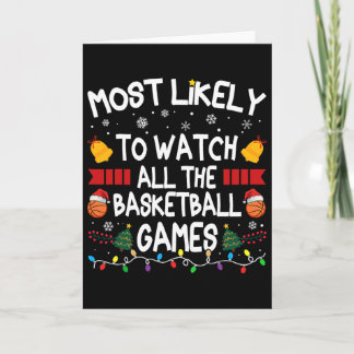 Kerstfamilie kijkt waarschijnlijk naar alle sketch kaart