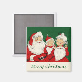 kerstfamilie magneet (Voorkant / Achterkant)