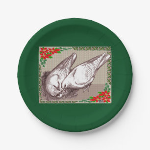 Kerstfamilie Papieren Bordje