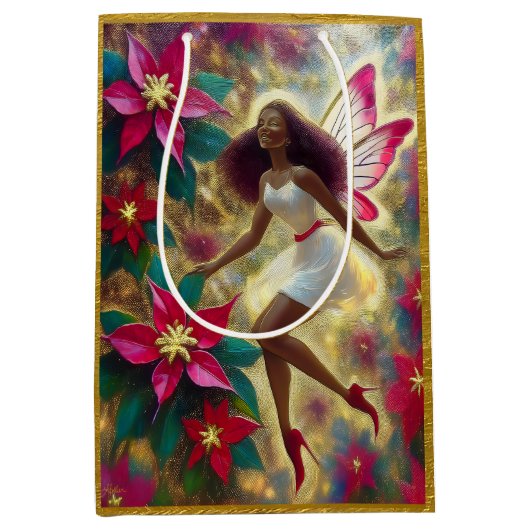 Kerstfee Collectie - Auburn Natuurlijk Haar Medium Cadeauzakje (Voorkant)