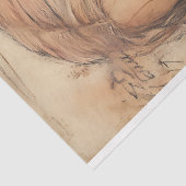 Kerstfee met Holly & Red Berries Decoupage Tissuepapier (Detail)