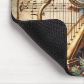 Kerstfee speelt harp muismat (Hoek)