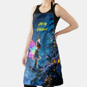 Kerstfee winterbos feestelijke magie schort (Insitu)