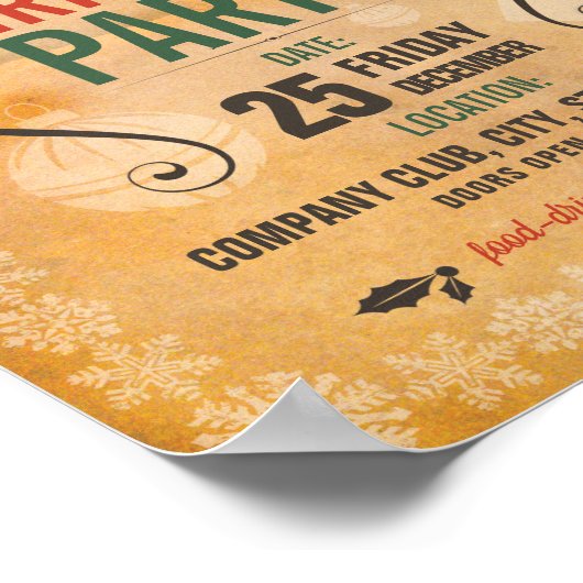 kerstfeebrochure poster (Hoek)