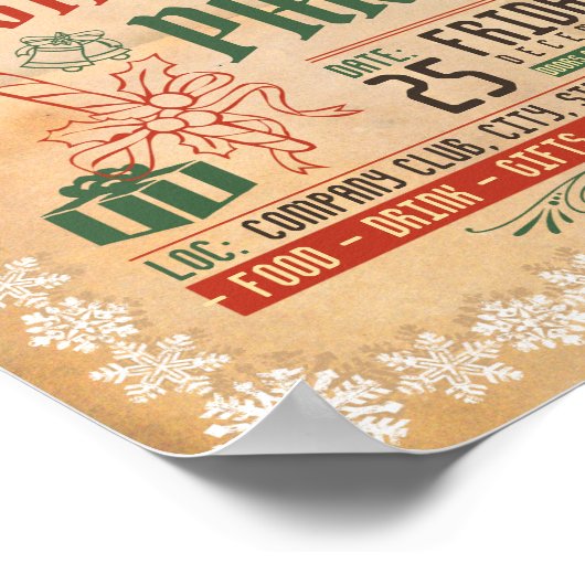 kerstfeebrochure poster (Hoek)