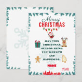 KERSTFEES KAART VOL VRUGDE (Voorkant / Achterkant)