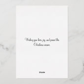  kerstfeest 1912 voor moeder en kind folie feestdagenkaart (Achterkant)