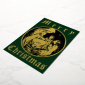 kerstfeest 1915 folie feestdagenkaart (Gedraaid)