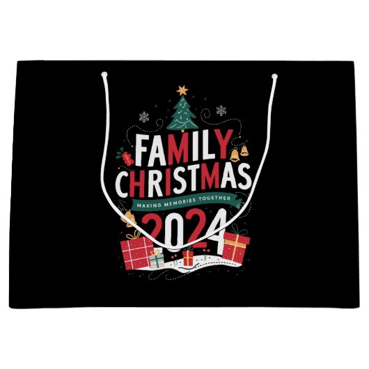 Kerstfeest 2024 samen herinneringen maken groot cadeauzakje (Voorkant)