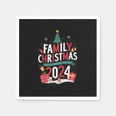 Kerstfeest 2024 samen herinneringen maken servet (Voorkant)