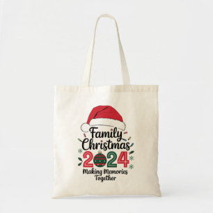 Kerstfeest 2024 samen herinneringen maken tote bag