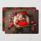 Kerstfeest: Aankondiging kerstfeest (Voorkant / Achterkant)