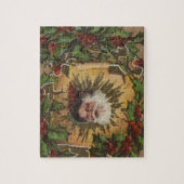  kerstfeest Antiek Holly Legpuzzel (Verticaal)