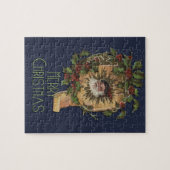  kerstfeest Antiek Holly Legpuzzel (Horizontaal)