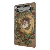 kerstfeest Antiek Holly Mini Klembord (Angled2)