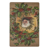 kerstfeest Antiek Holly Mini Klembord (Achterkant)