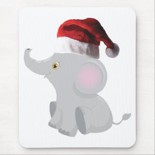 Kerstfeest Baby Elephant Muismat
