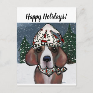 KERSTFEEST BEAGLE FEESTDAGENKAART