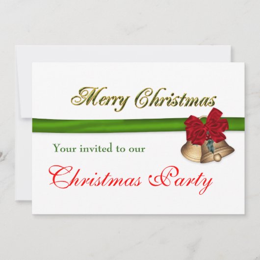 Kerstfeest bedrijf kaart (Voorkant)