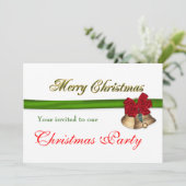 Kerstfeest bedrijf kaart (Staand voorkant)