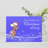 Kerstfeest bedrijf kaart (Staand voorkant)